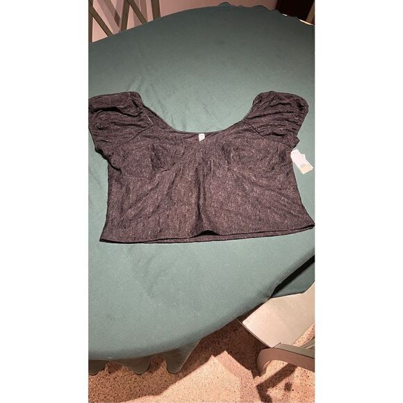 BP BLACK LACE SWEATHEART CROP TOP WOMENS SIZE 3X NEW WITH TAGS - Picture 2 of 10
